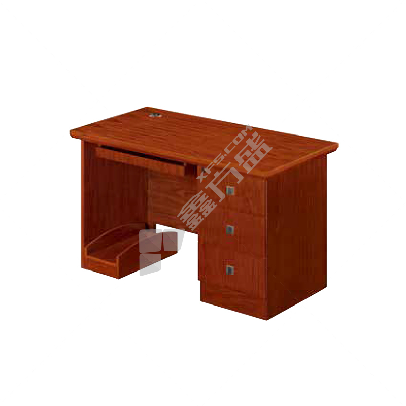 企诺 组合家具学习桌带抽屉办公桌书桌 1200*600*750mm 胡桃木色