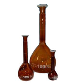安谱ANPEL A级棕色玻璃容量瓶 白标 PE顶塞 200ml 白标 PE顶塞