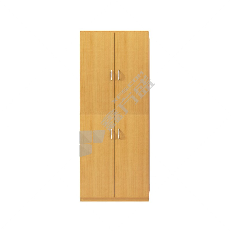 企诺 四门现代简约衣柜收纳柜 800*550*2000mm 枫木色