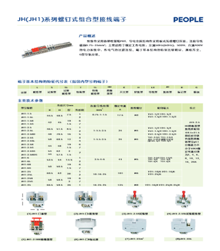 【人民电器 中国人民 电器接线端子 JH2系列 JH2-2.5S/10多少钱】JH2-2.5S/10-鑫方盛