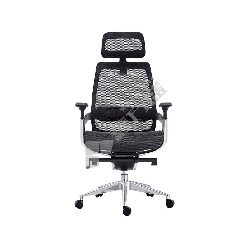 企诺 办公椅电脑椅靠背简约转椅带头枕椅子 670W*660D*1280H