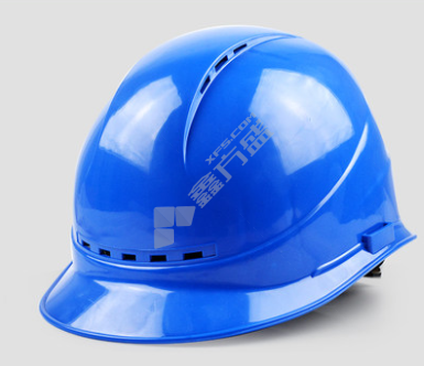 盾守 欧式透气ABS安全帽 DS-006 一字型 蓝色