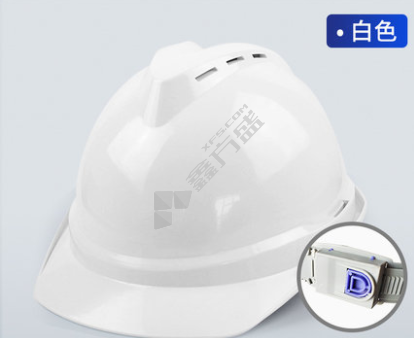 盾守 国标两面透气ABS安全帽 DS-001 V型 白色