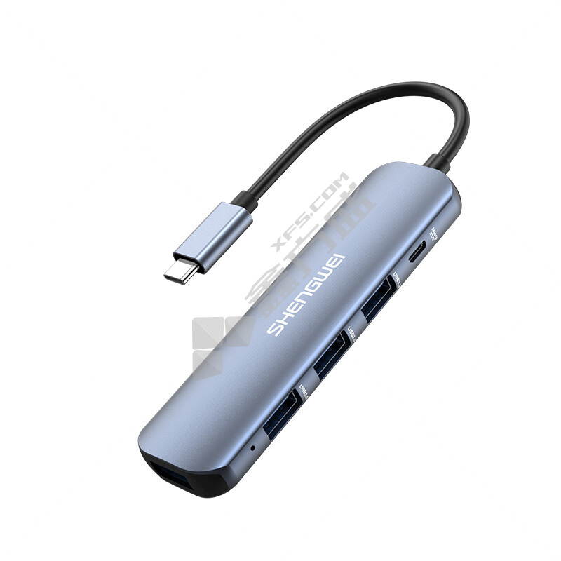 胜为 拓展坞 Type-C TO USB 3.0*4+Micro（供电） 