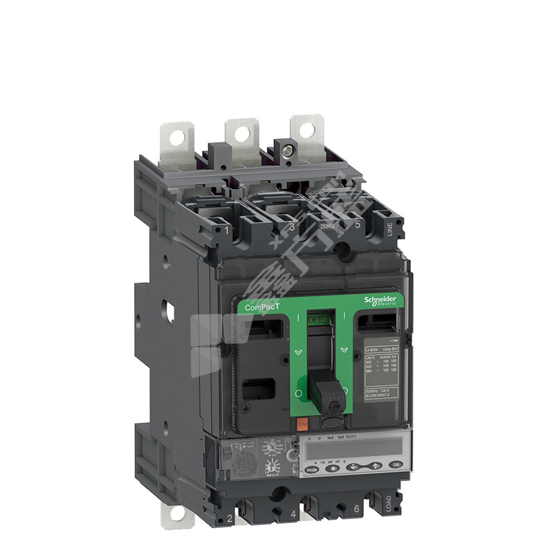 施耐德Schneider 塑壳配电保护断路器NSX160H 插入式 NSX160H TM125D 3P3D (3P) 插入式