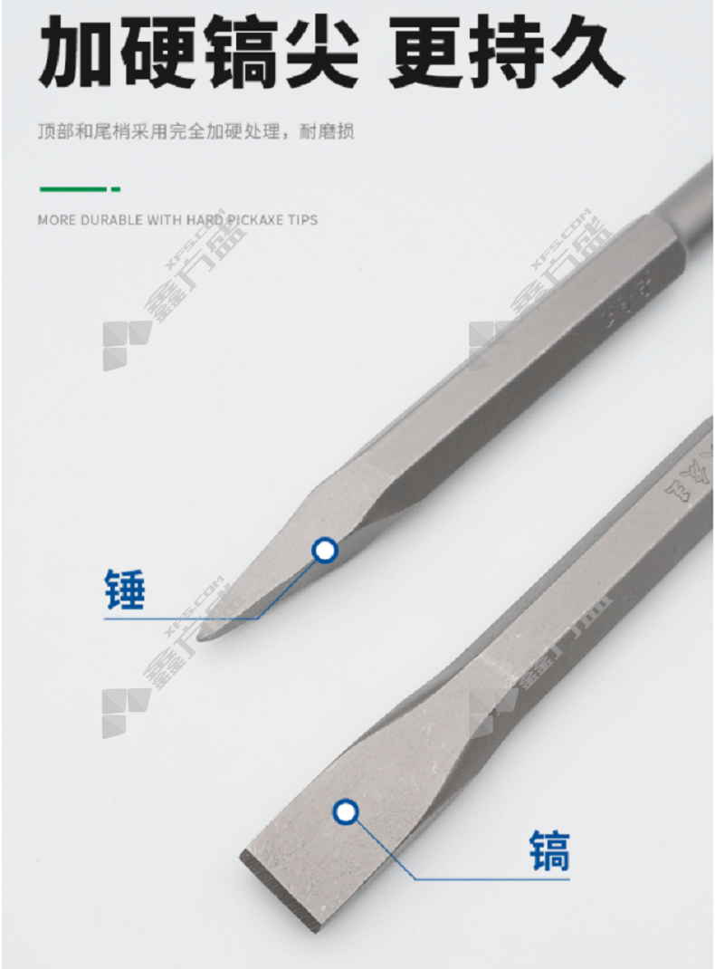 方大方四坑平凿镐钎17*255mm 平头六角轴多少钱】17*255mm/平头
