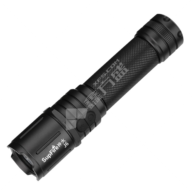 神火 小型J6 强光手电筒 7W IP44 3档+独立爆闪 J6