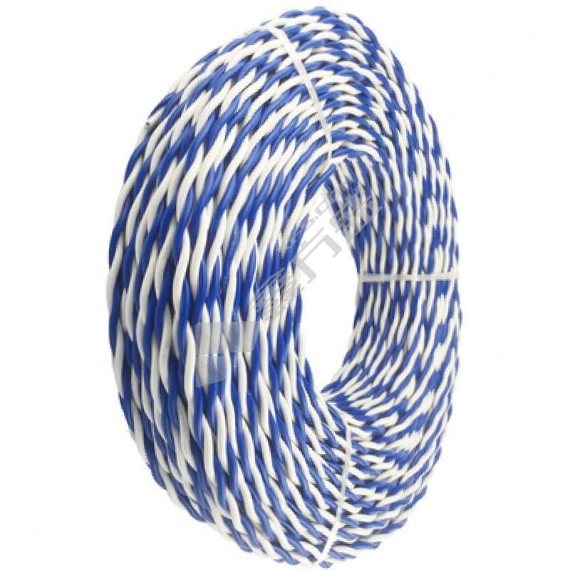 上上 低烟无卤阻燃B类耐火屏蔽双绞线 300/300V WDZBN-RYJSP-2*1.5平方 蓝白色