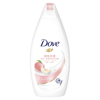 多芬 桃悦水透清爽美肤沐浴露 400g