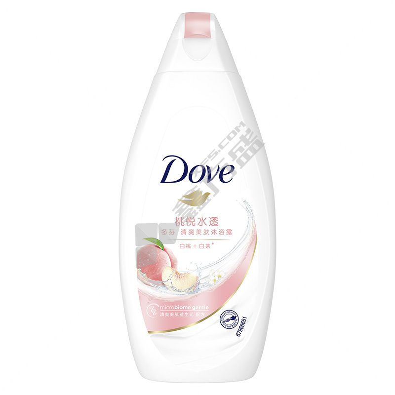 多芬 桃悦水透清爽美肤沐浴露 400g
