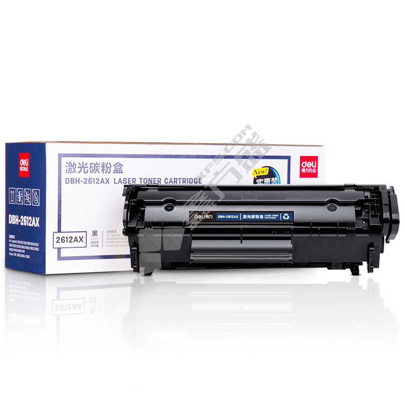 得力 DBH-2612AX 激光碳粉盒 黑色 DBH-2612AX 3000页