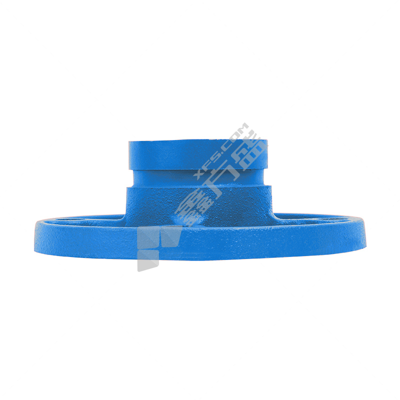 建支 沟槽法兰短管 1.0MPa 内外涂塑蓝
