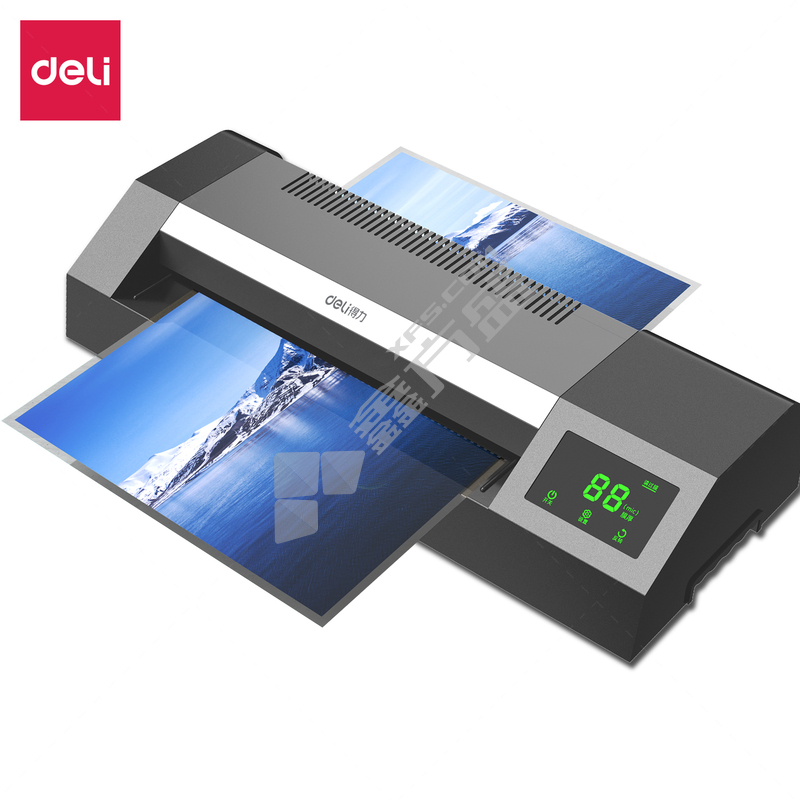 得力deli 14371塑封机 14371 A3幅面 黑色 515*220*110mm
