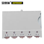 安赛瑞 货架物料计数磁性卡套 10个装 86mm*125mm 5位计数 白色 10个装