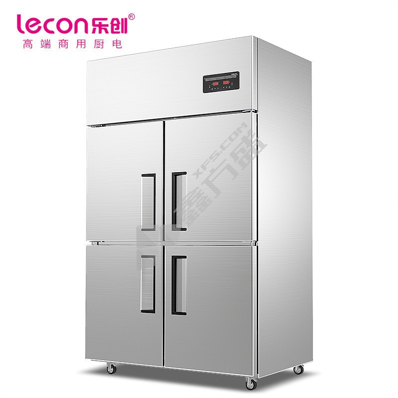 乐创 商用四门冰柜双压缩机全冷藏 LC-J-SM01 直冷式