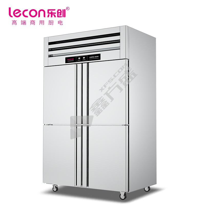 乐创 商用四门冰柜豪华款全冷藏 LC-J-SMG02 电压220V功率350W