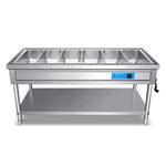 乐创 商用平板保温售饭台六格LC-J-SFT06 2KW 220V LC-J-SFT06
