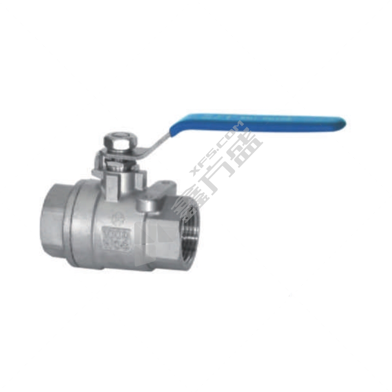 上海良工 304重型二片式不锈钢丝扣球阀 Q11F-16R DN50 PN16