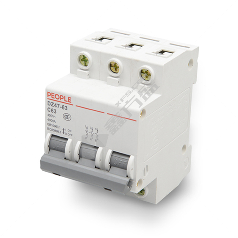 人民电器 小型断路器DZ47-63系列3P DZ47-63 C32 3P(SAA)