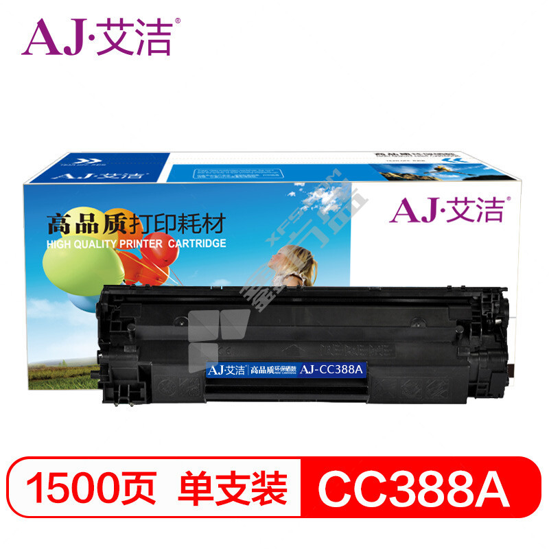 艾洁 CC388A 硒鼓 黑色  CC388A 1500页