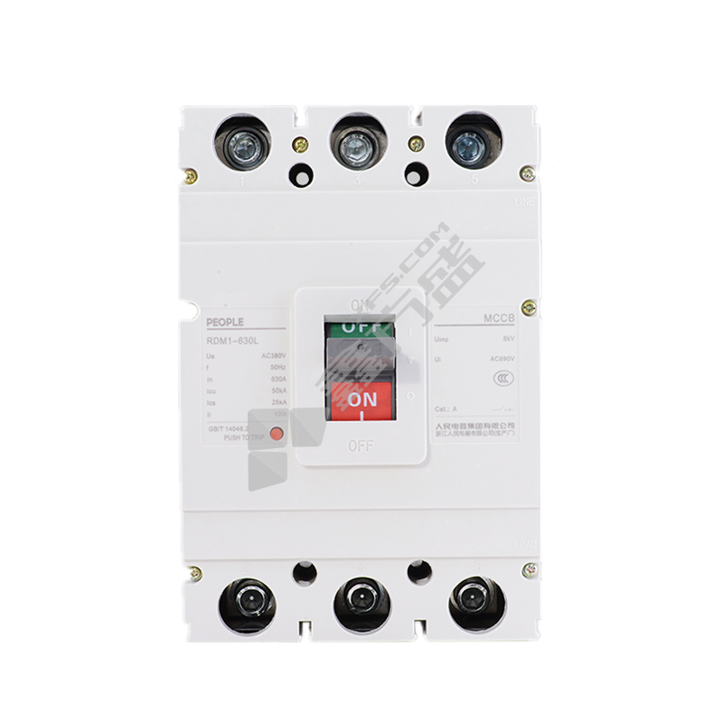 人民电器 塑壳配电保护断路器RDM1-80L/3310 RDM1-80L/3310 40A AC110V
