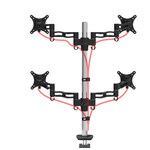 长臂猿 D08G-2显示器支架桌面支架四屏拼接夹桌安装 D08G-2 黑色