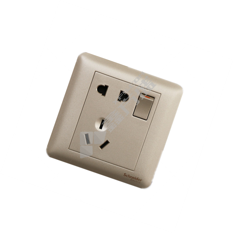 施耐德 五孔插座带一位双控开关 畅意+