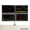 长臂猿 显示器支架桌面支架四屏拼接夹桌安装 D08C-2 黑色
