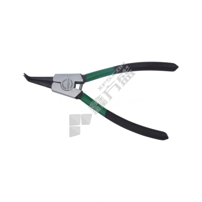 威力狮 粘塑柄卡簧钳 外卡弯咀 WSB175B  7寸