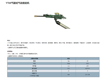 天风燎原 凿岩机 YT28 不带气腿