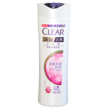 清扬 去屑洗发露多效水润养护型 400g 白瓶