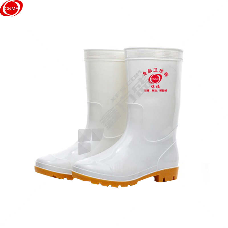 谋福 CNMF187 耐油耐酸碱劳保防护雨鞋 CNMF187 44码 白色