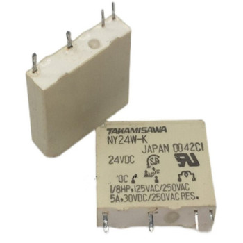 富士通 继电器PLC常用超薄小型功率4脚5A TAKAMISAWA NY24W-K