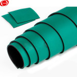 谋福 防静电耐高温工作维修橡胶垫 CNMF 415 0.6m×1.2m×2mm 绿色