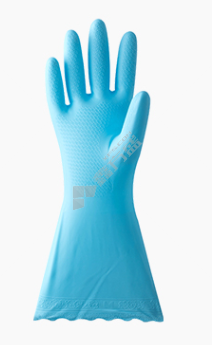 茶花 C78012 加厚耐用光里家务清洁手套 C78012 中号 蓝色