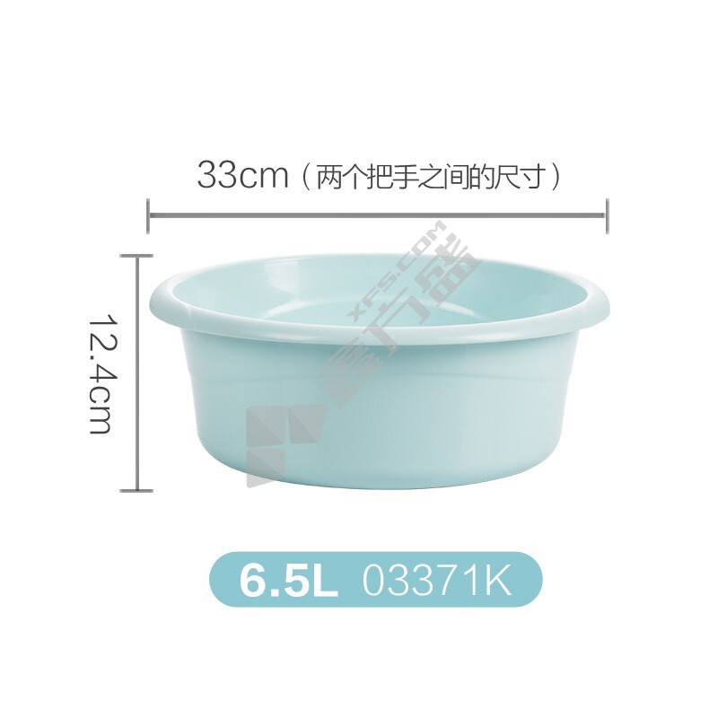 茶花 时尚通用盆 03371K 6.5L 蓝色