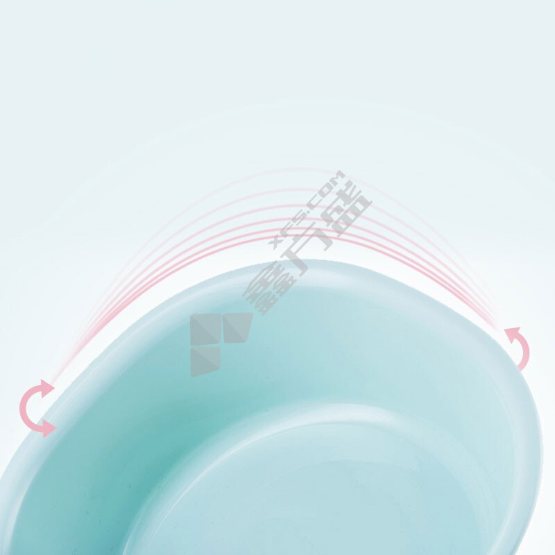 茶花 A03003 精益方盆 4.75L 浅绿色