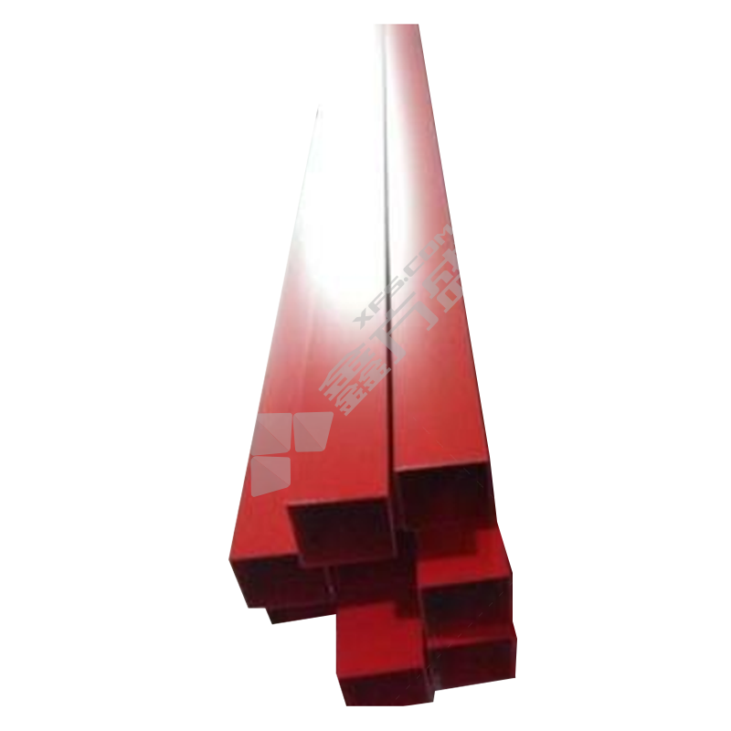 红色粉末喷涂 铝方管 直径75-160mm 76mm*25mm*1mm