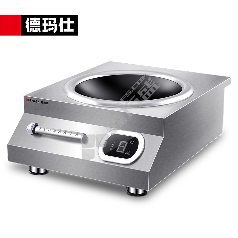 德玛仕 凹面电磁炉6000W全钢厚款凹面6000W磁控款 380V 6000W IH-TC-6000W(380V)