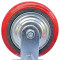 重型工业防缠绕半静音脚轮PVC材质 5寸定向轮 红色 承重250kg