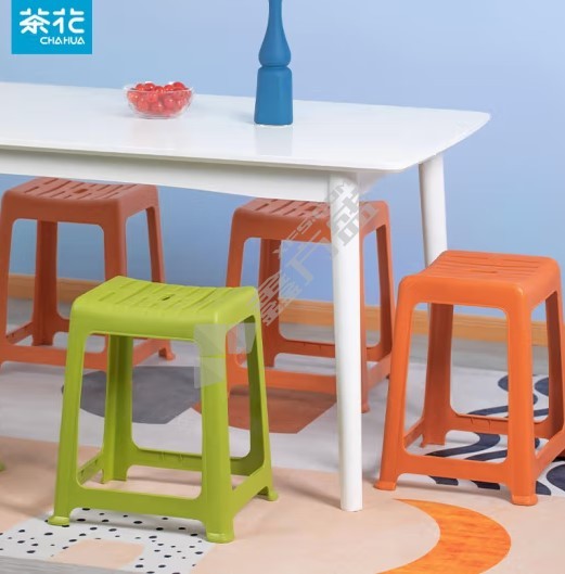 茶花 0838 条纹凳