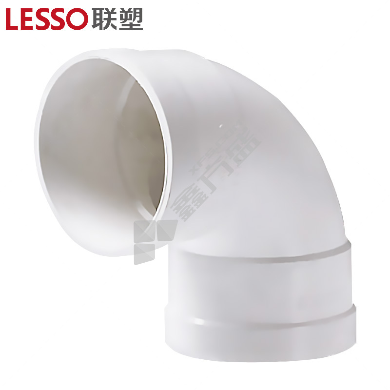联塑 PVC90°顺水弯头 一承一插 75 白色