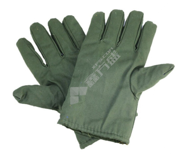 海斯迪克 冷库户外冬季加绒加厚棉手套 10副/包 HKSY-87 均码 绿色 
