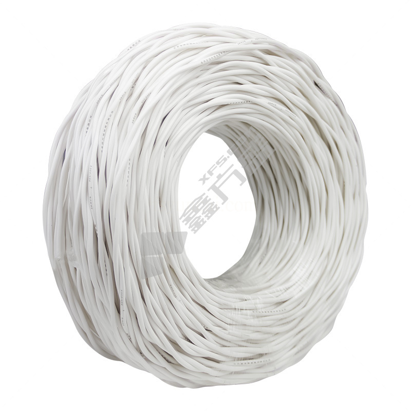 宝胜 100米 低烟无卤阻燃C类耐火双绞线  WDZCN-RYJS 300/300V 2*1.5平方 双白色