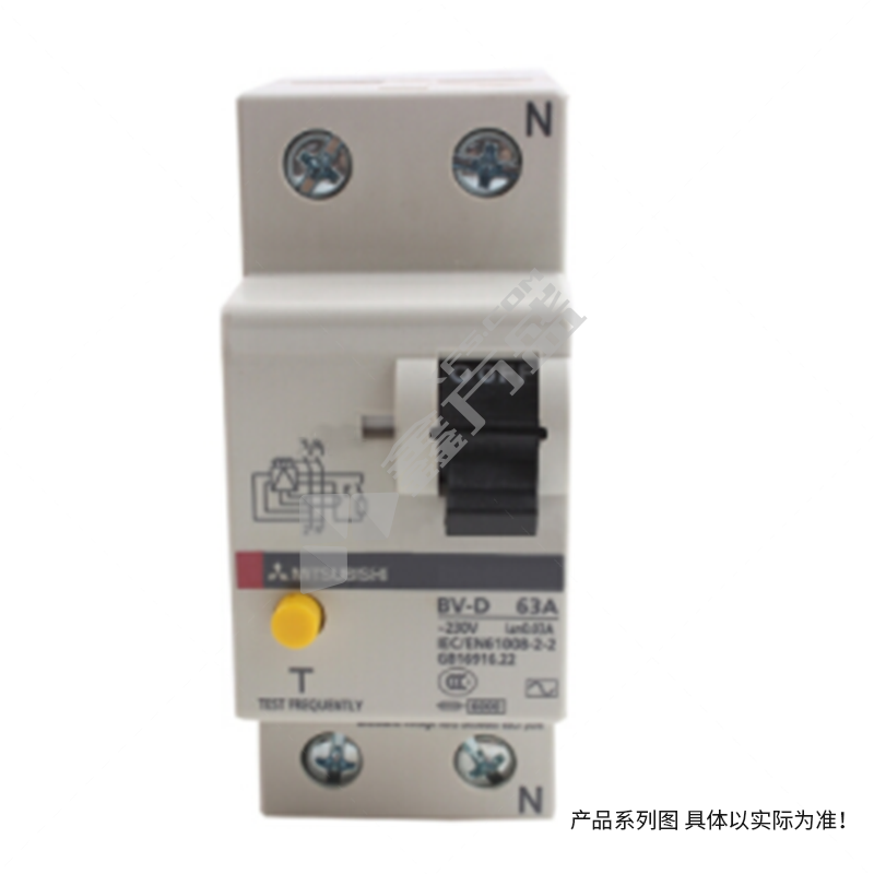 三菱 微型漏电断路器 BV-D 2P BV-D 2P 25A 300MA N CH 2P 25A 300mA