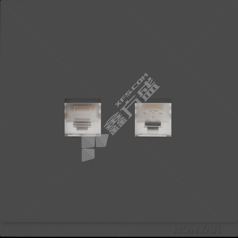 鸿雁 无边框大板X9系列面板插座