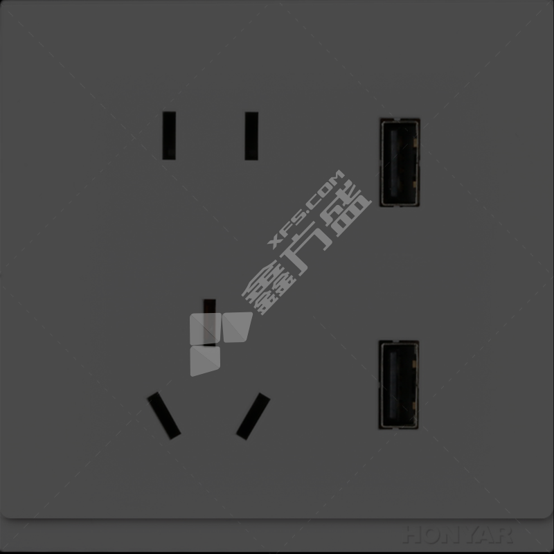 鸿雁 无边框大板X9系列面板插座