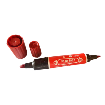 白鹅 大双头油性记号笔 红色 大双头 2.0mm/6.0mm