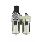 SMC 气动两联件 AC40A-04CM-2-B带排水及调压表头