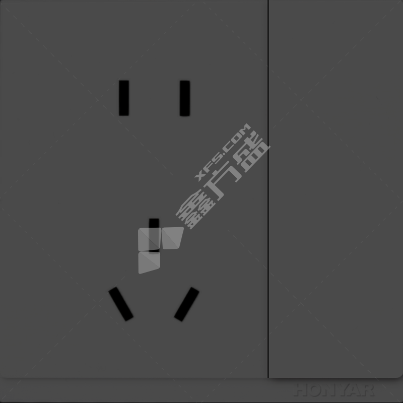 鸿雁 无边框大板X9系列面板插座